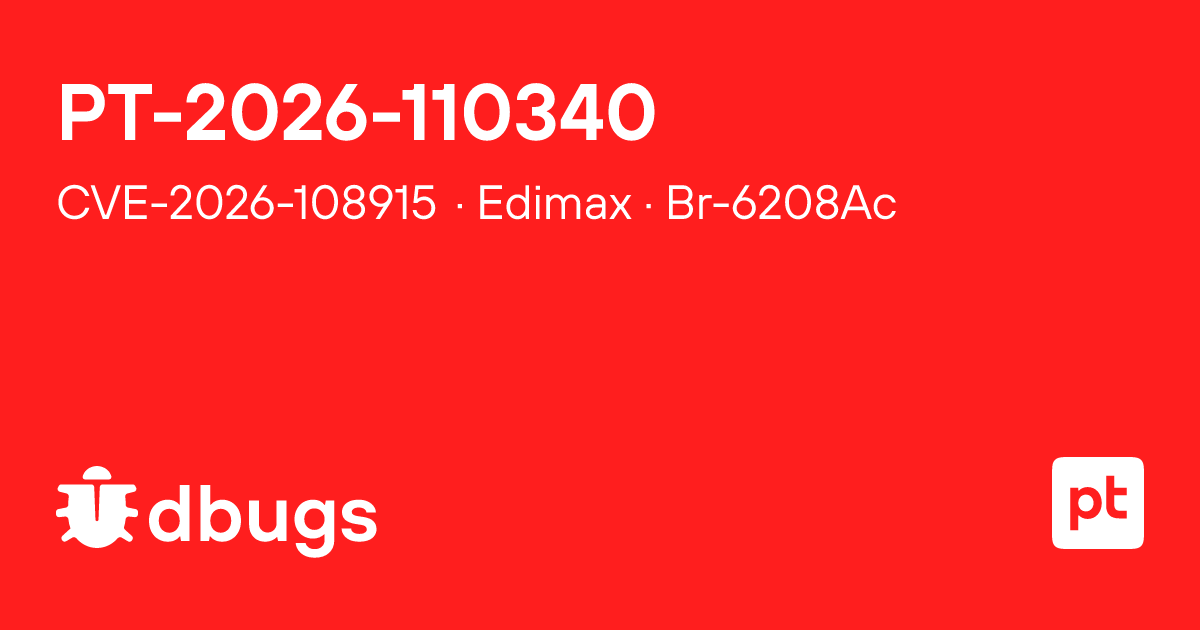CVE-2026-108915 — Buffer Overflow in Edimax Br-6208Ac | dbugs