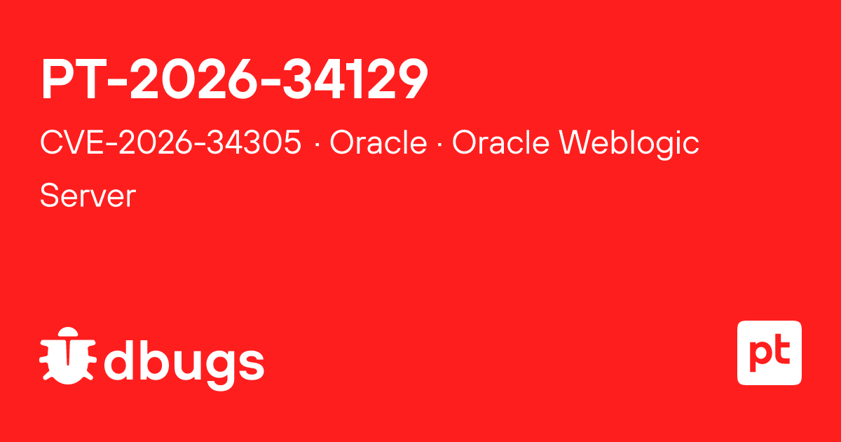 CVE-2026-34305 — Information Disclosure in Oracle Oracle Weblogic ...